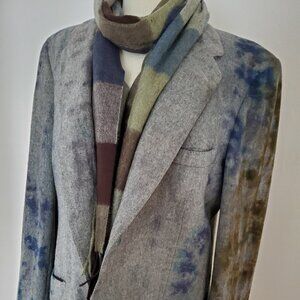 LANVIN camel wool suit blazer couture gray navy blue brown dyed black XL XXL 46